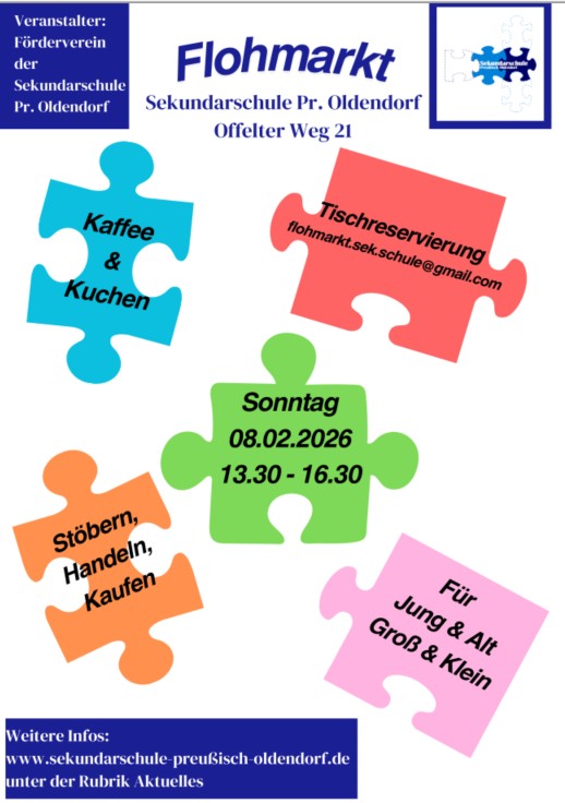 Flohmarkt Plakat Februar 2025